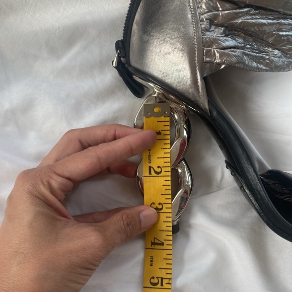 Balmain Ivy Wrap Chain Heel Sandal Runway shoe 38 preloved - Picture 15 of 17
